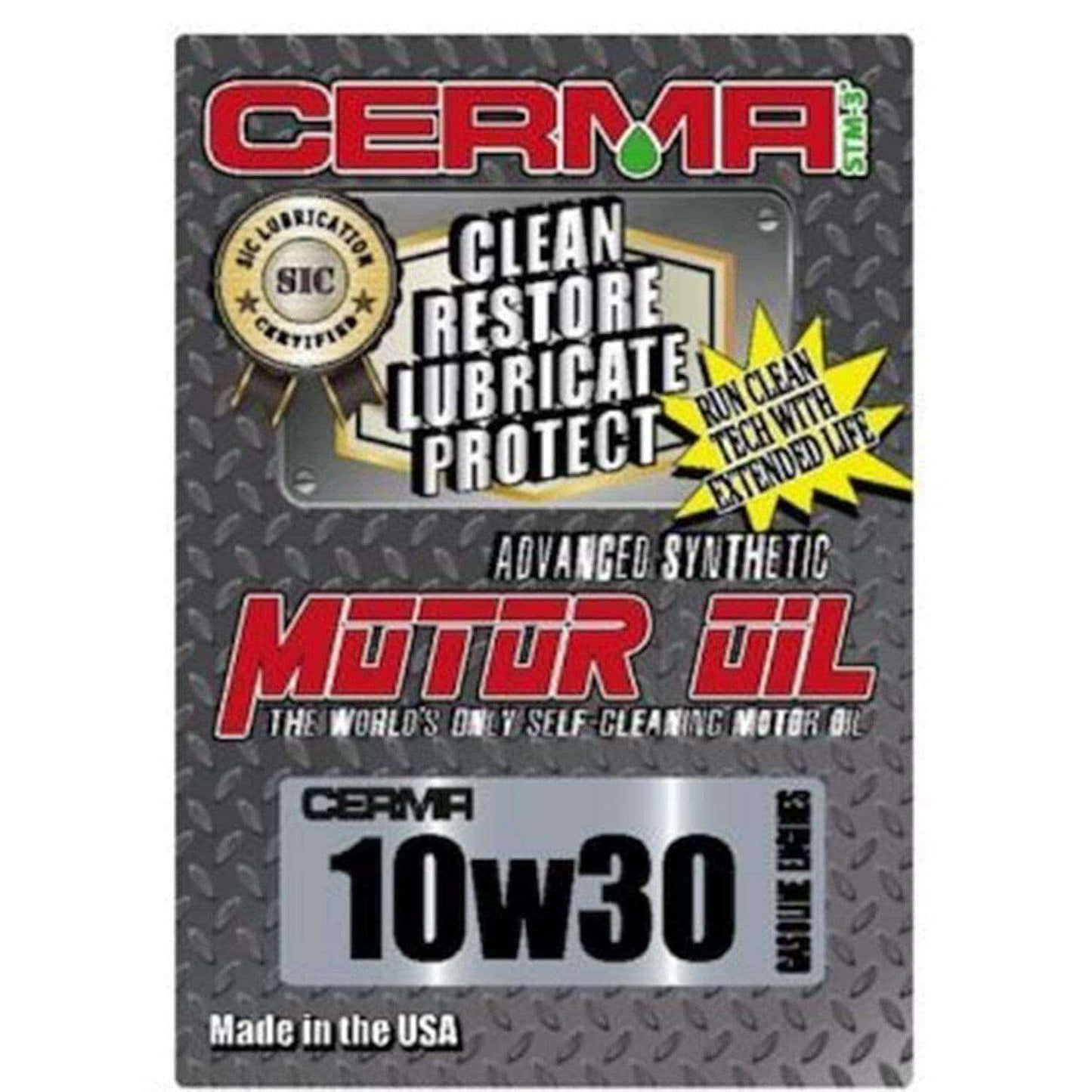 10W-30W Cerma Synthetic Ceramic Motor Oil at $12.6 only from cermatreatment.com