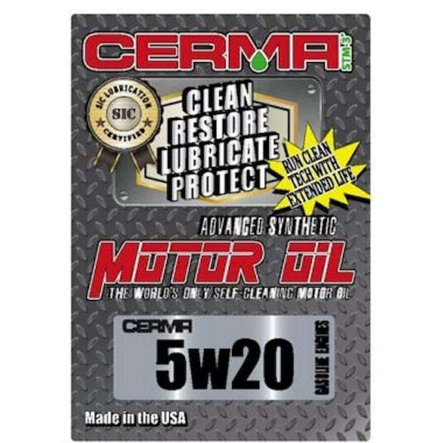 5W-20W Cerma Synthetic Ceramic Motor Oil at $12.95 only from cermatreatment.com