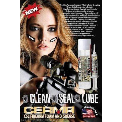 Cerma Ceramic C•S•L Firearm Foam and Grease Treatment at $11.45 only from cermatreatment.com