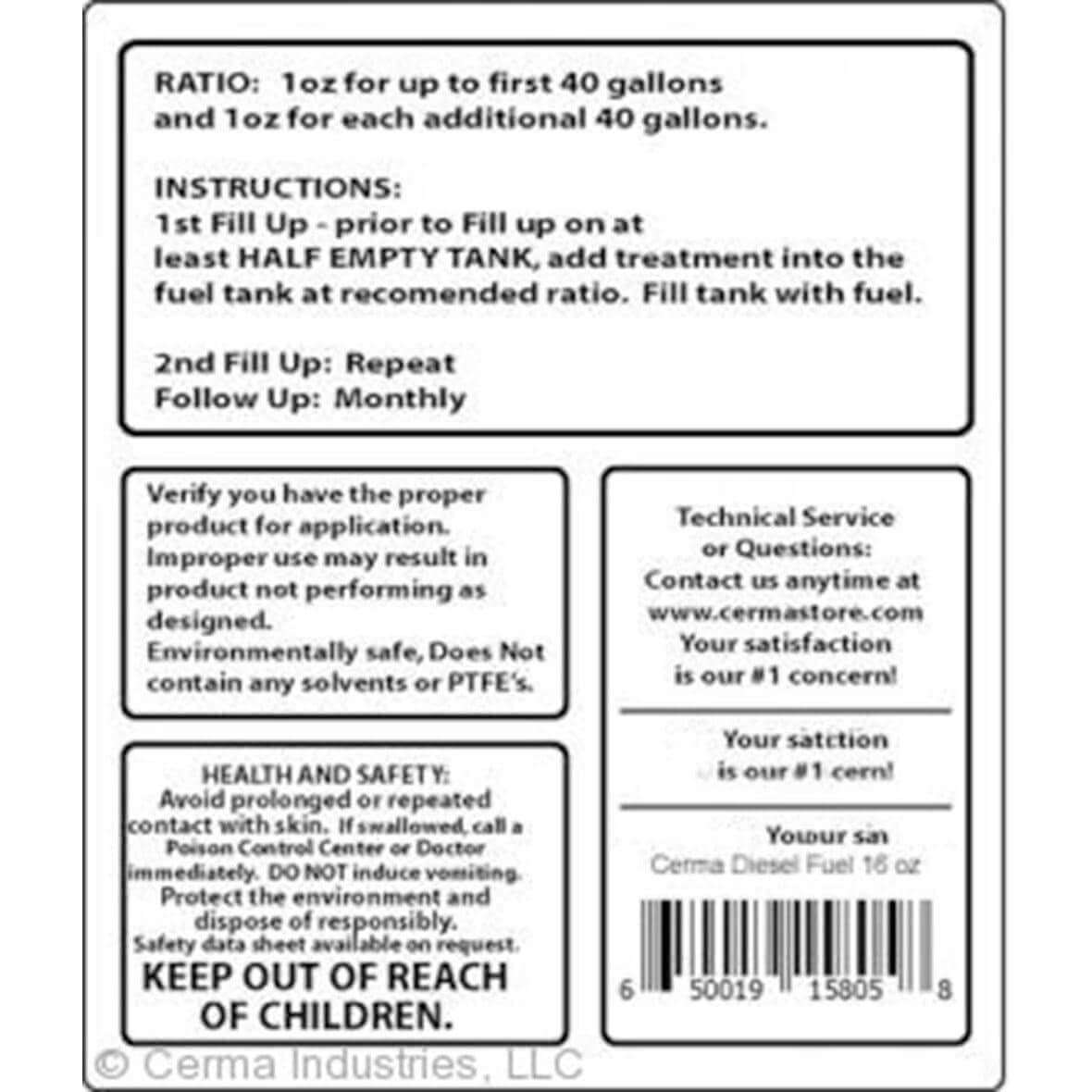 Cerma Ceramic Fuel Treatment for Gasoline Engines at $10.95 only from cermatreatment.com