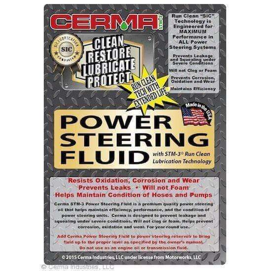 Cerma Ceramic Power Steering Fluid at $14.09 only from cermatreatment.com