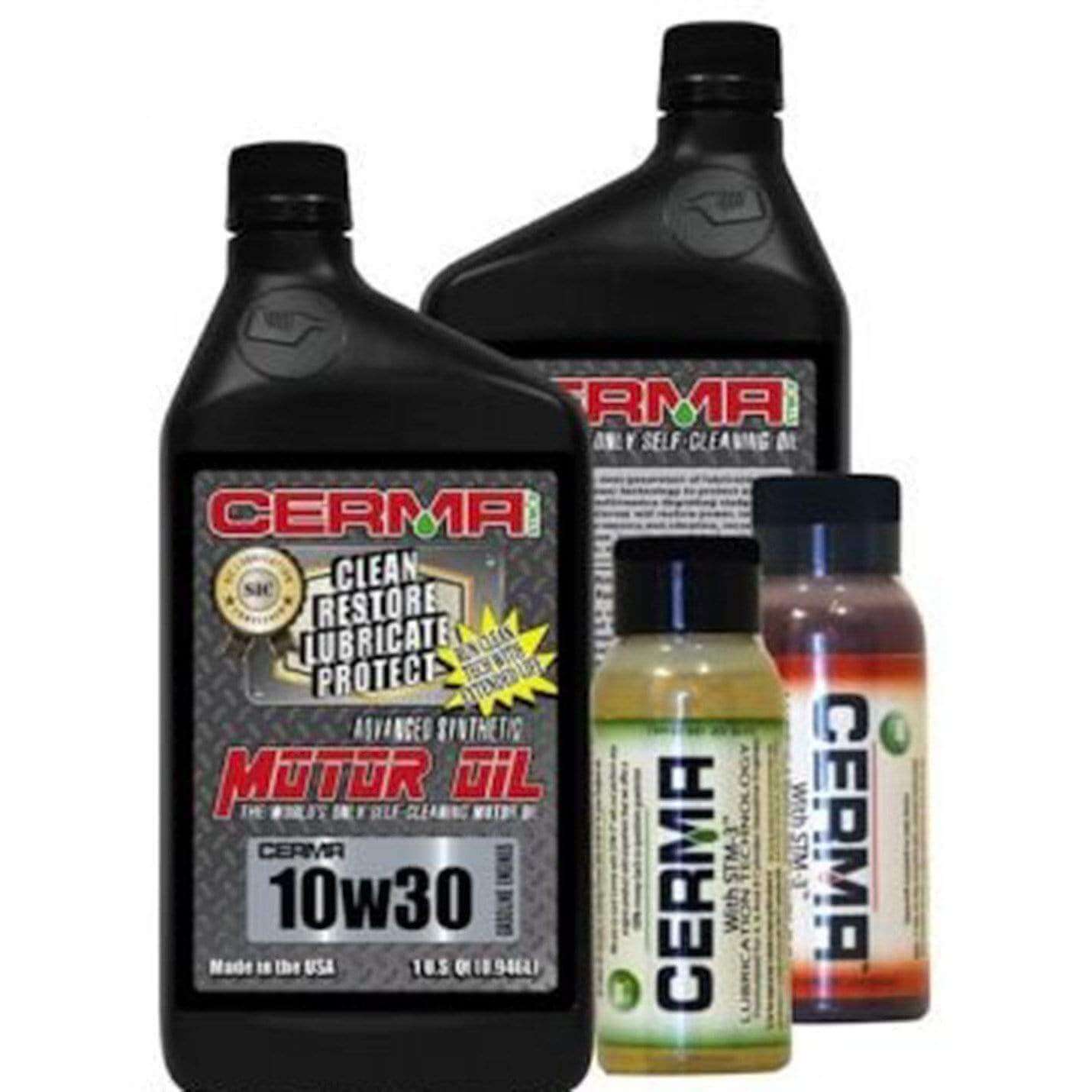 Cerma Ceramic Synthetic Oil Value Package for Your Gas Engine Last upto 15,000 Mile at $191.4 only from cermatreatment.com