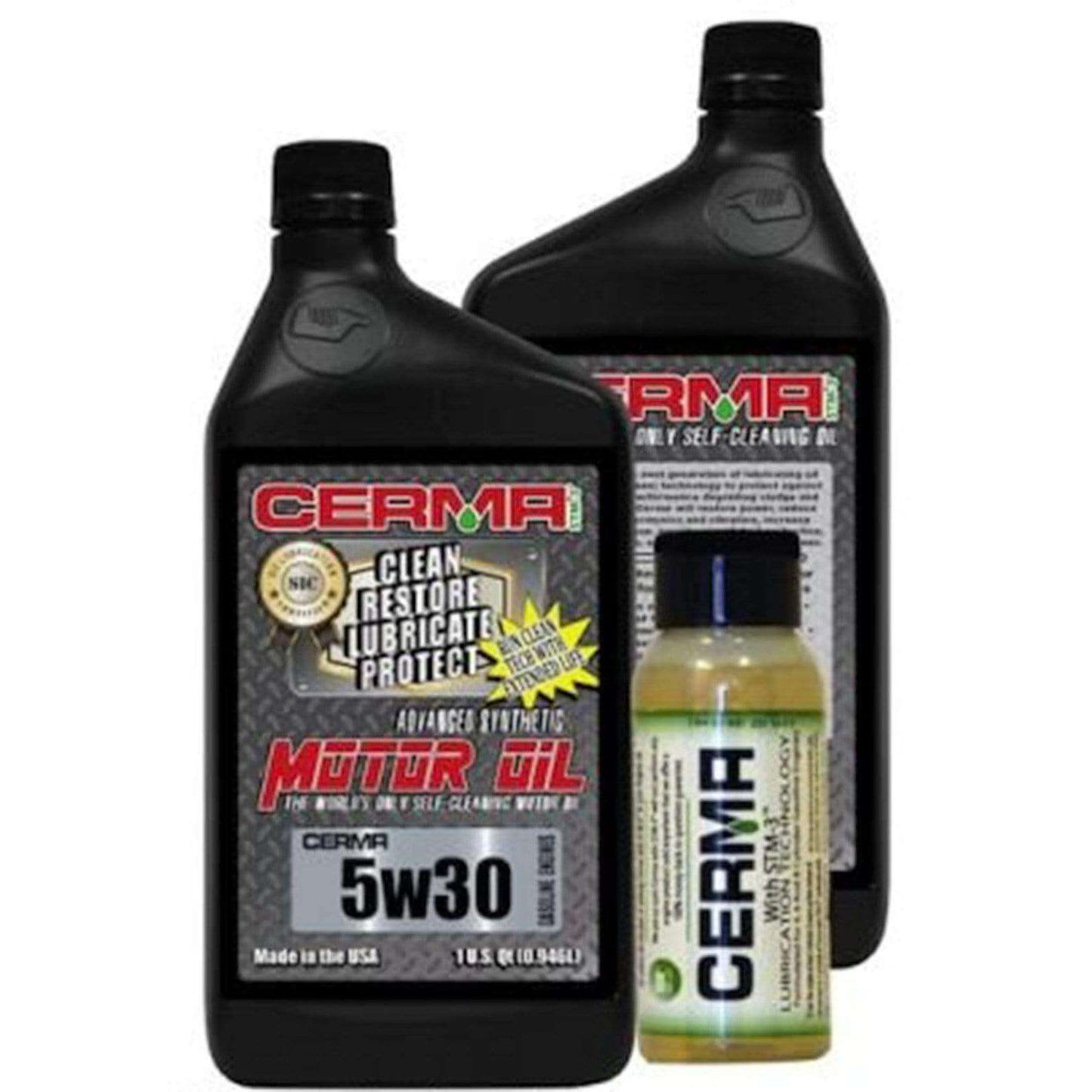 Cerma Ceramic Synthetic Oil Value Package for Your Gas Engine Last upto 15,000 Mile at $136.4 only from cermatreatment.com