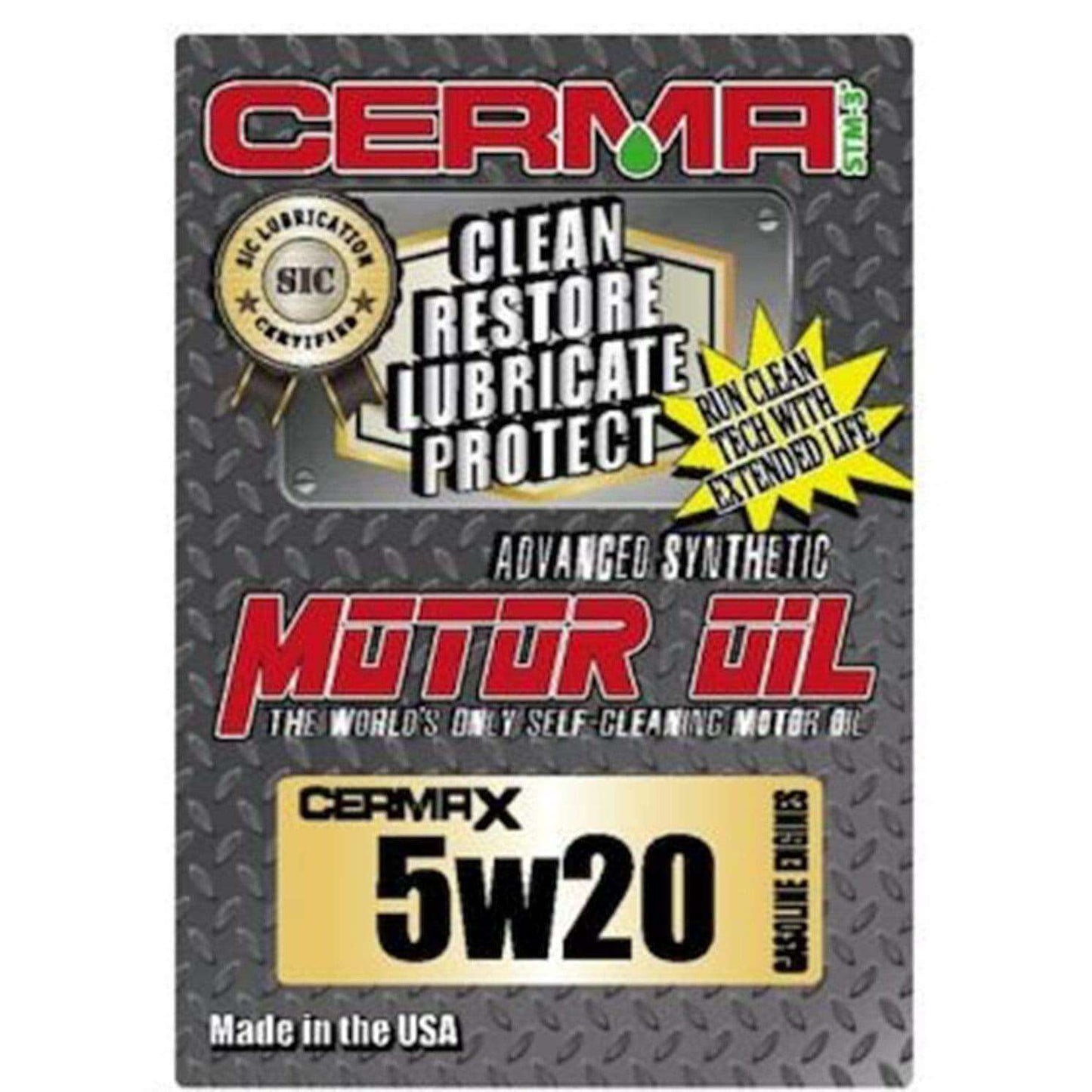 Cermax Ceramic 5w-20W Synthetic Motor Oil at $16.96 only from cermatreatment.com