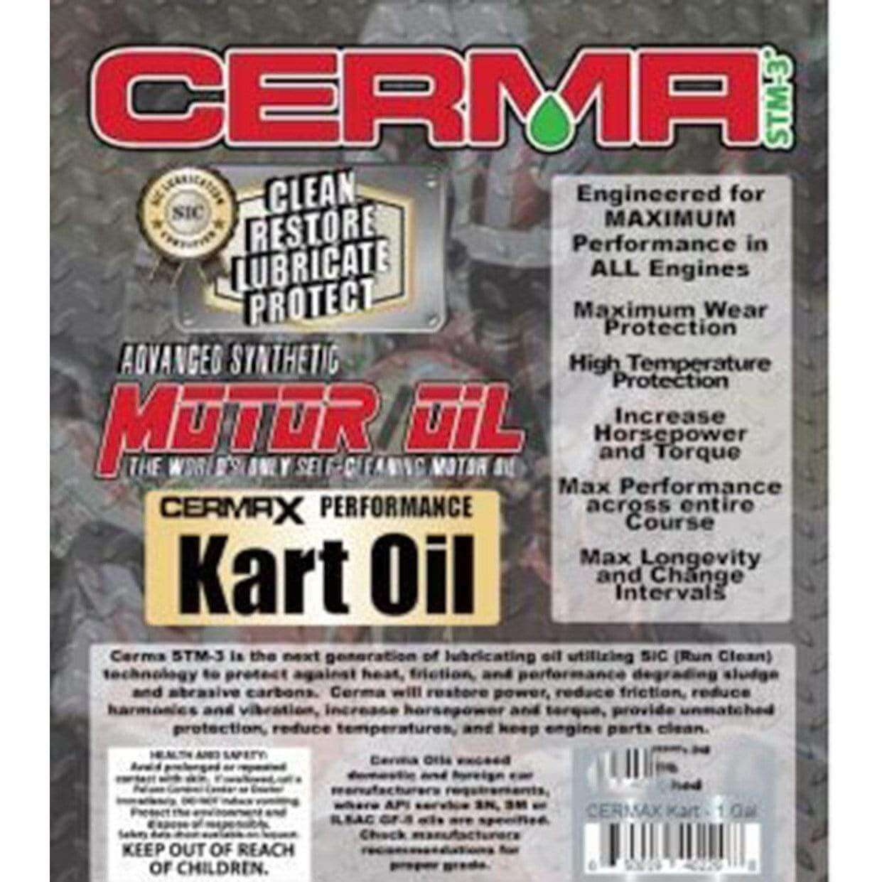 Cermax Ceramic Kart Engine Oil with Cleaning Technology at $87.11 only from cermatreatment.com