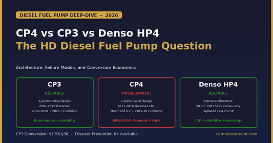 CP4 vs CP3 vs Denso HP4 diesel fuel pump comparison - reliability verdict for each architecture