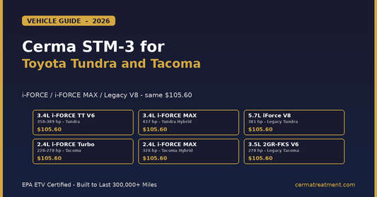 Cerma STM-3 for Toyota Tundra and Tacoma: Complete Engine Protection Guide (2026) - cermatreatment.com
