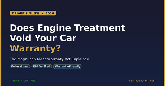  Does engine treatment void your car warranty? 2026 driver's guide to the Magnuson-Moss Warranty Act and Cerma STM-3 EPA ETV certified ceramic engine protection — cermatreatment.com