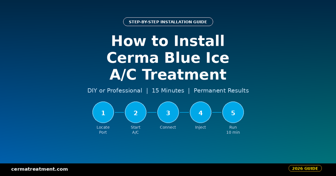 How to install Cerma Blue Ice A/C Treatment step-by-step guide 2026 — DIY and professional installation instructions