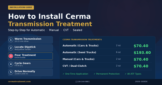 Cerma transmission treatment installation guide 2026
