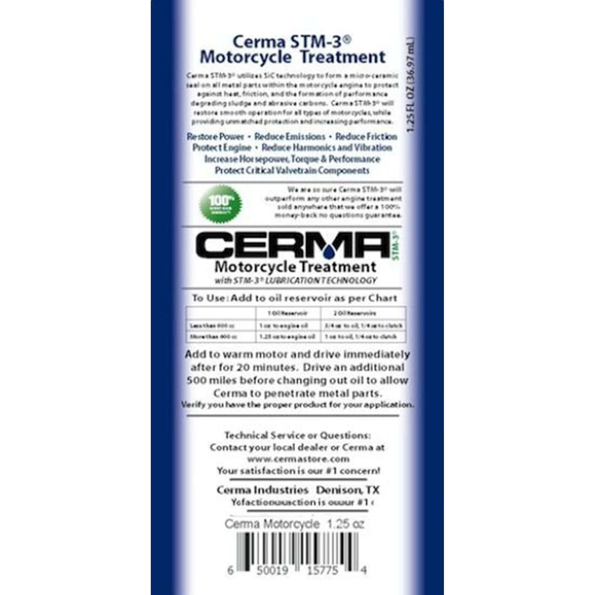 Ceramic Engine Treatment for Motorcycles at $71.5 only from cermatreatment.com