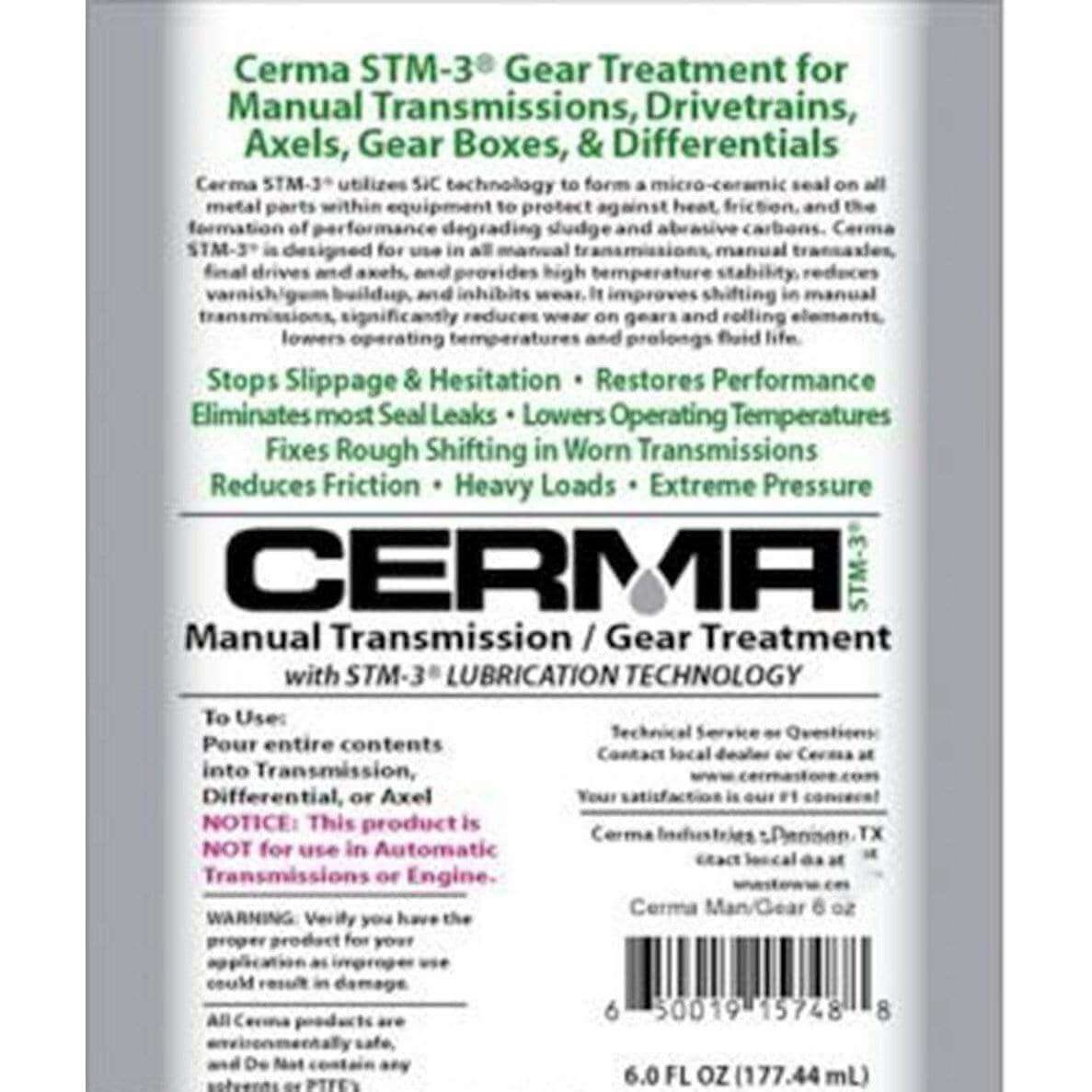 Cerma Ceramic Gear Treatment for Axles and Gear Box at $70.4 only from cermatreatment.com