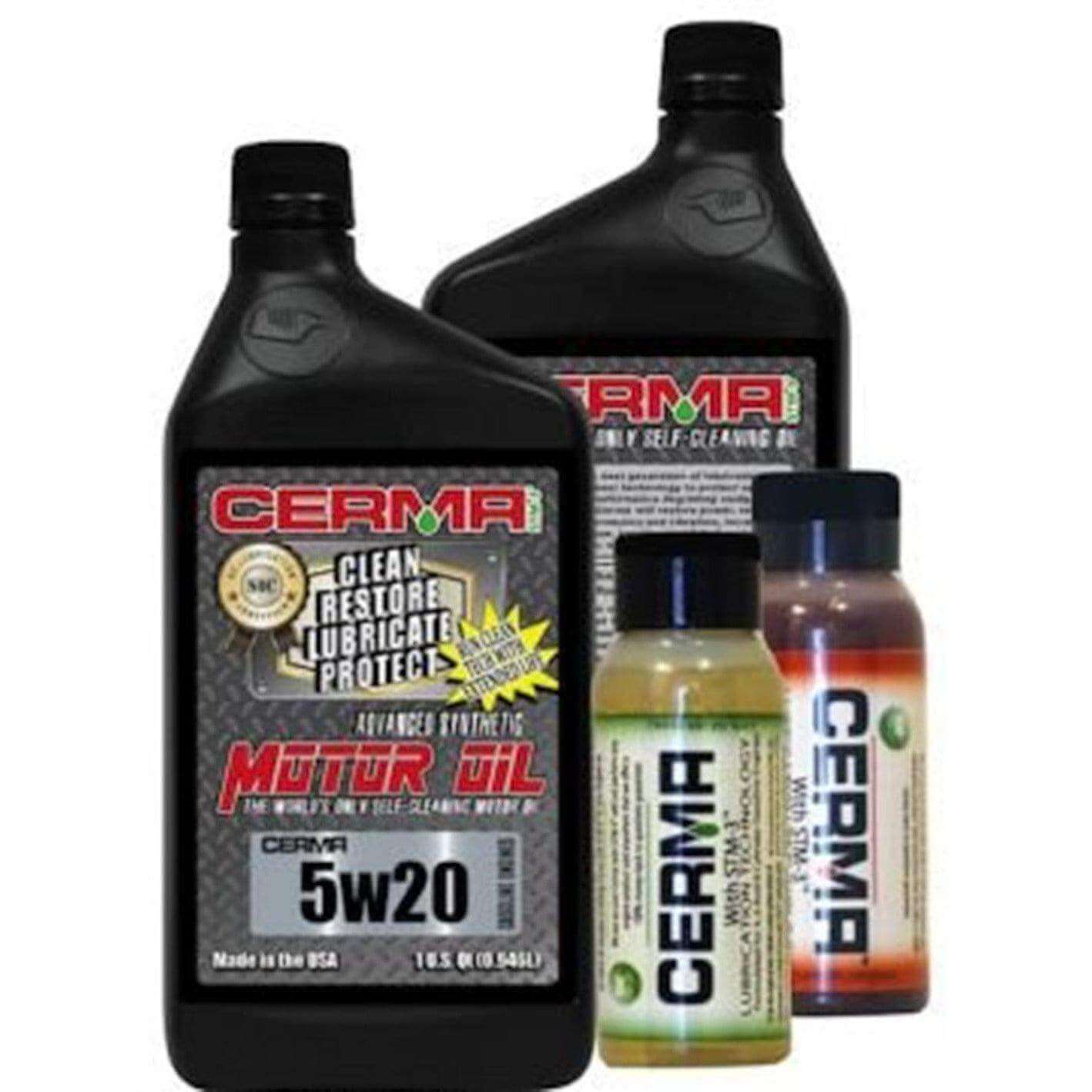 Cerma Ceramic Synthetic Oil Value Package for Your Gas Engine Last upto 15,000 Mile at $191.4 only from cermatreatment.com