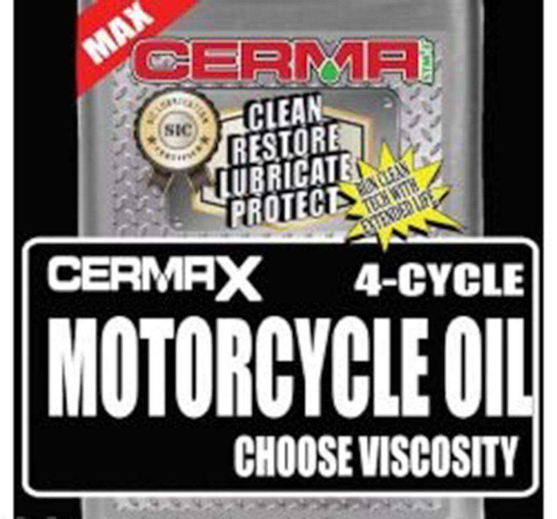 Cermax 4-Cycle Ceramic Synthetic Motorcycle Oil at $21.56 only from cermatreatment.com