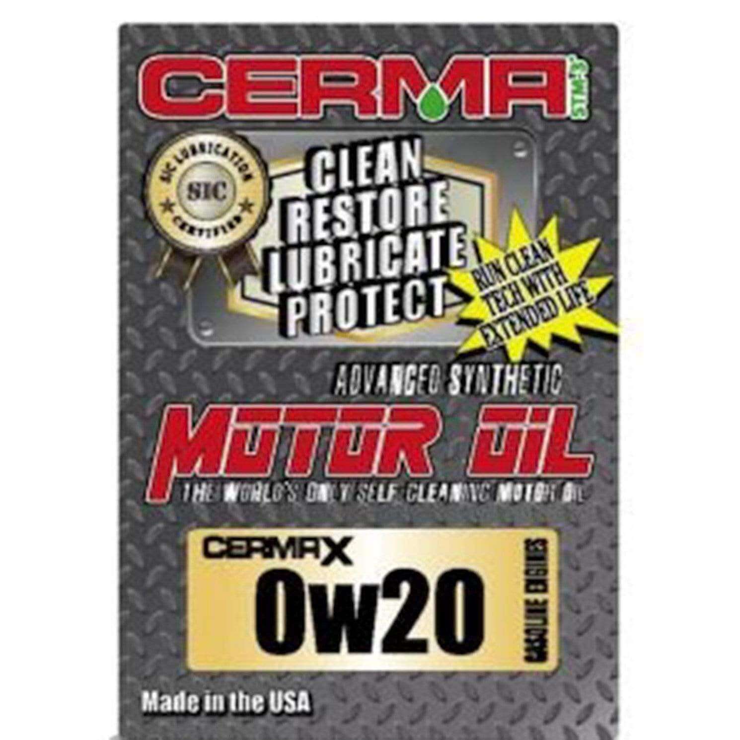 Cermax Ceramic 0w-20W Synthetic Motor Oil at $18.11 only from cermatreatment.com