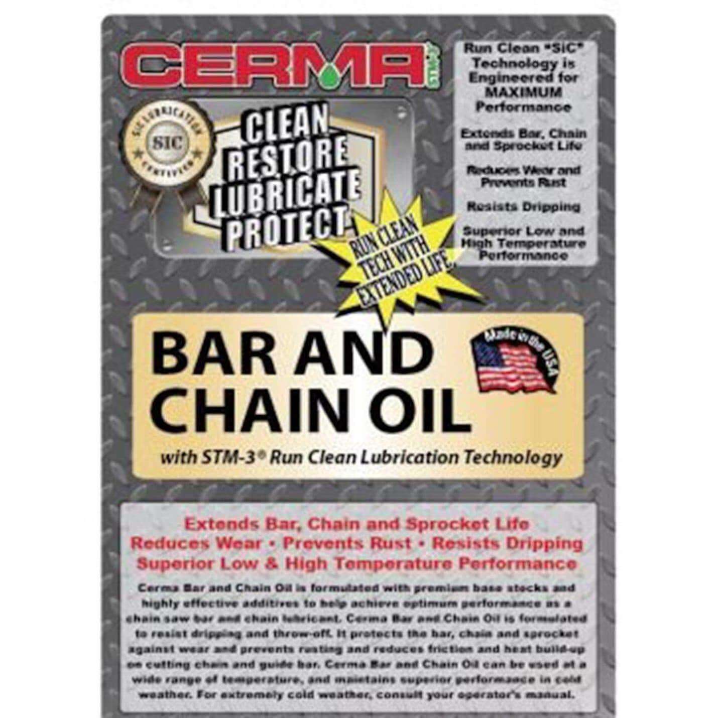 Cermax Ceramic Bar and Chain Oil for Maximum Protection at $10.34 only from cermatreatment.com