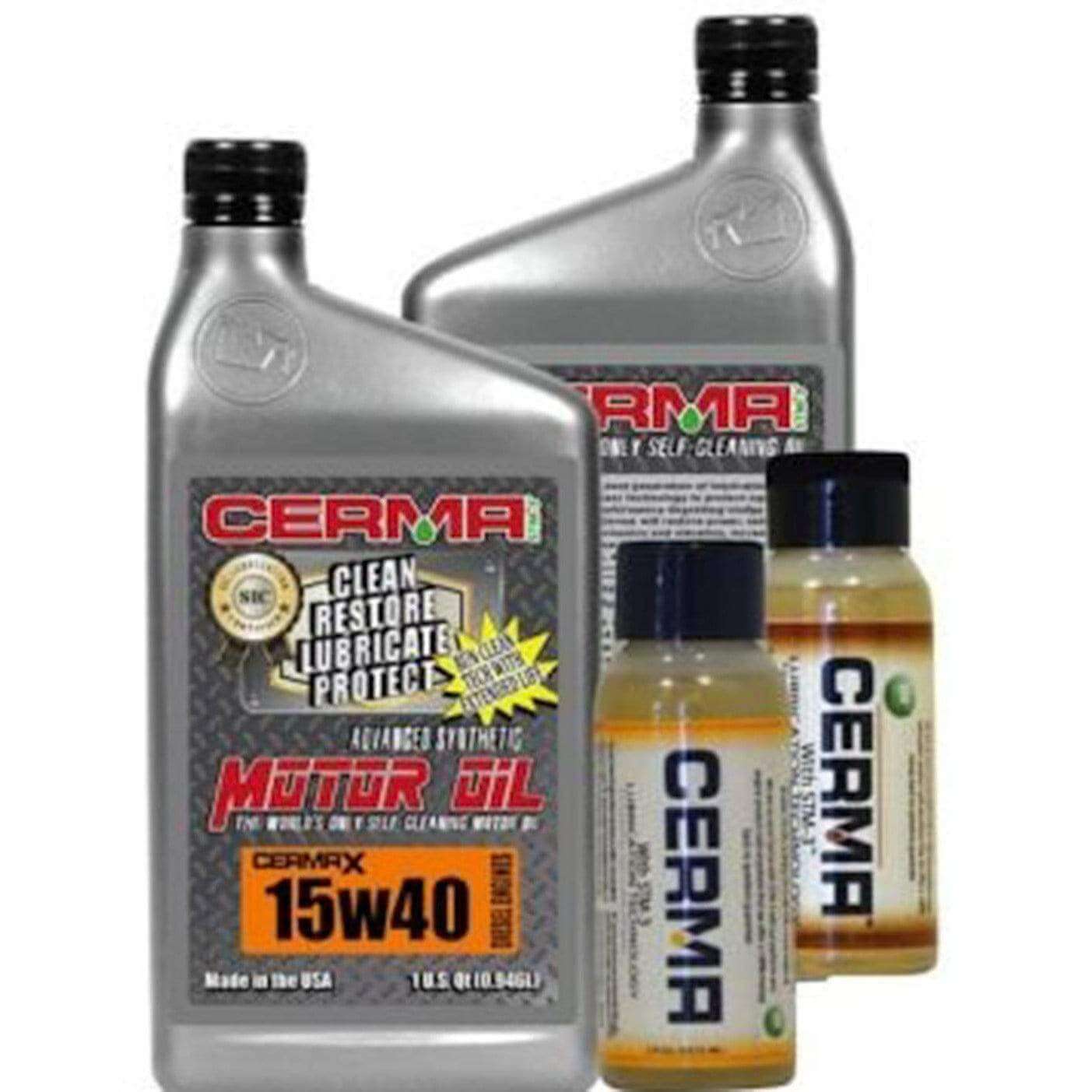 Cermax Diesel Ceramic Synthetic Oil Value Package for 1 To 2.8 Liter Engines at $191.4 only from cermatreatment.com